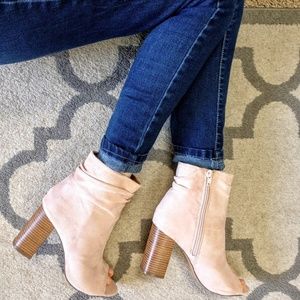 Blush booties